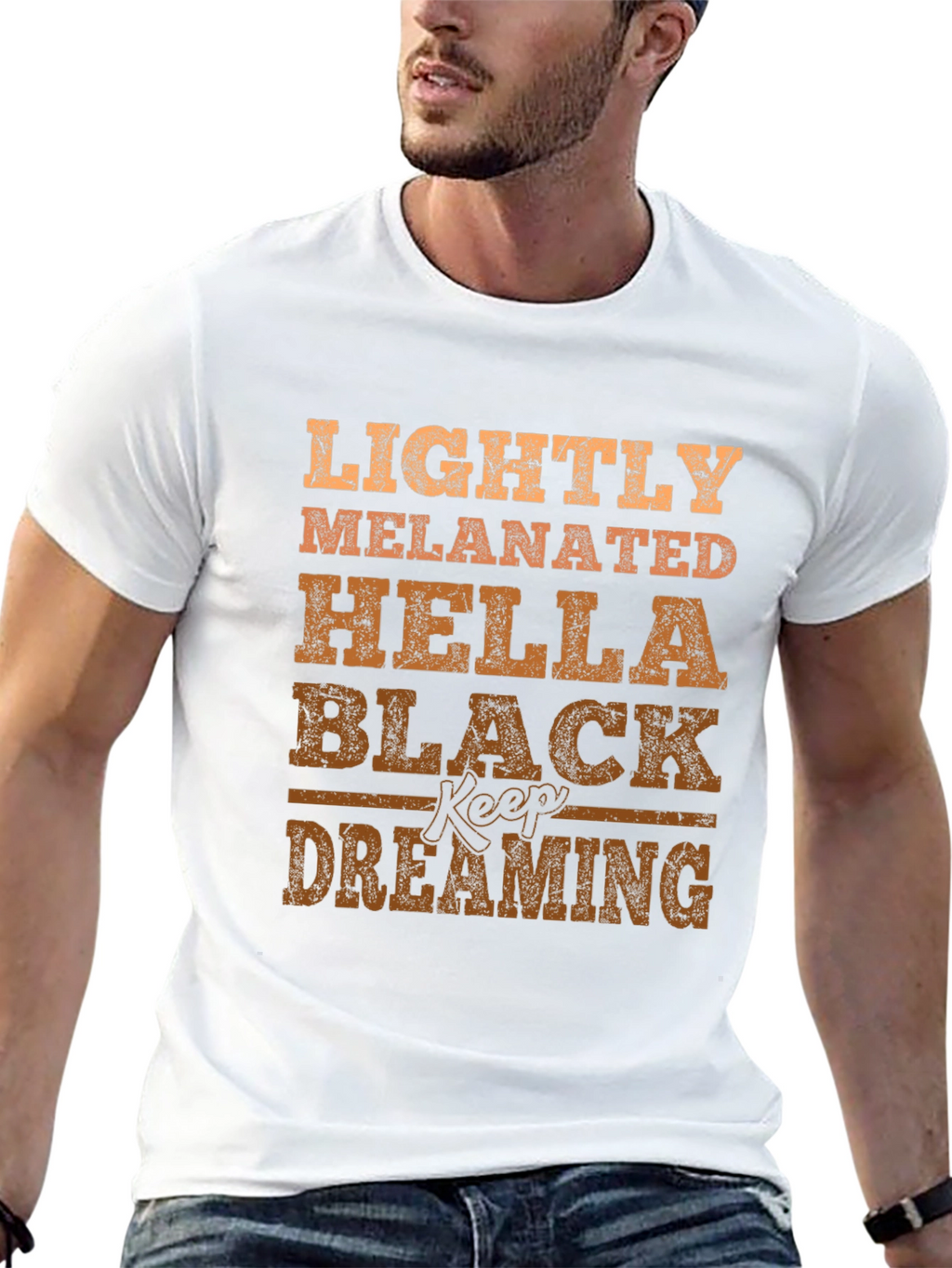 Lightly Melanated Graphic T-Shirt - Black