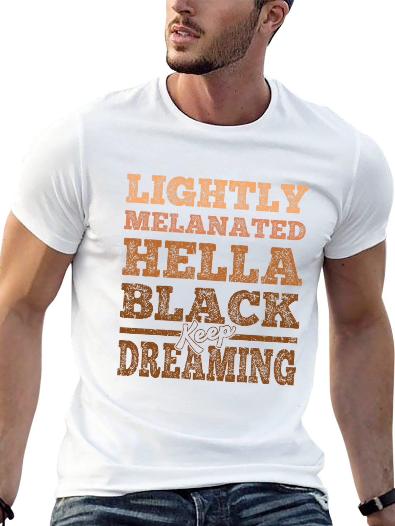 Lightly Melanated Graphic T-Shirt - Black