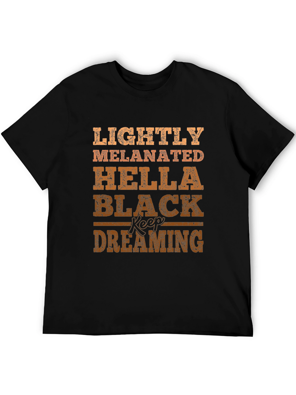 Lightly Melanated Graphic T-Shirt - Black