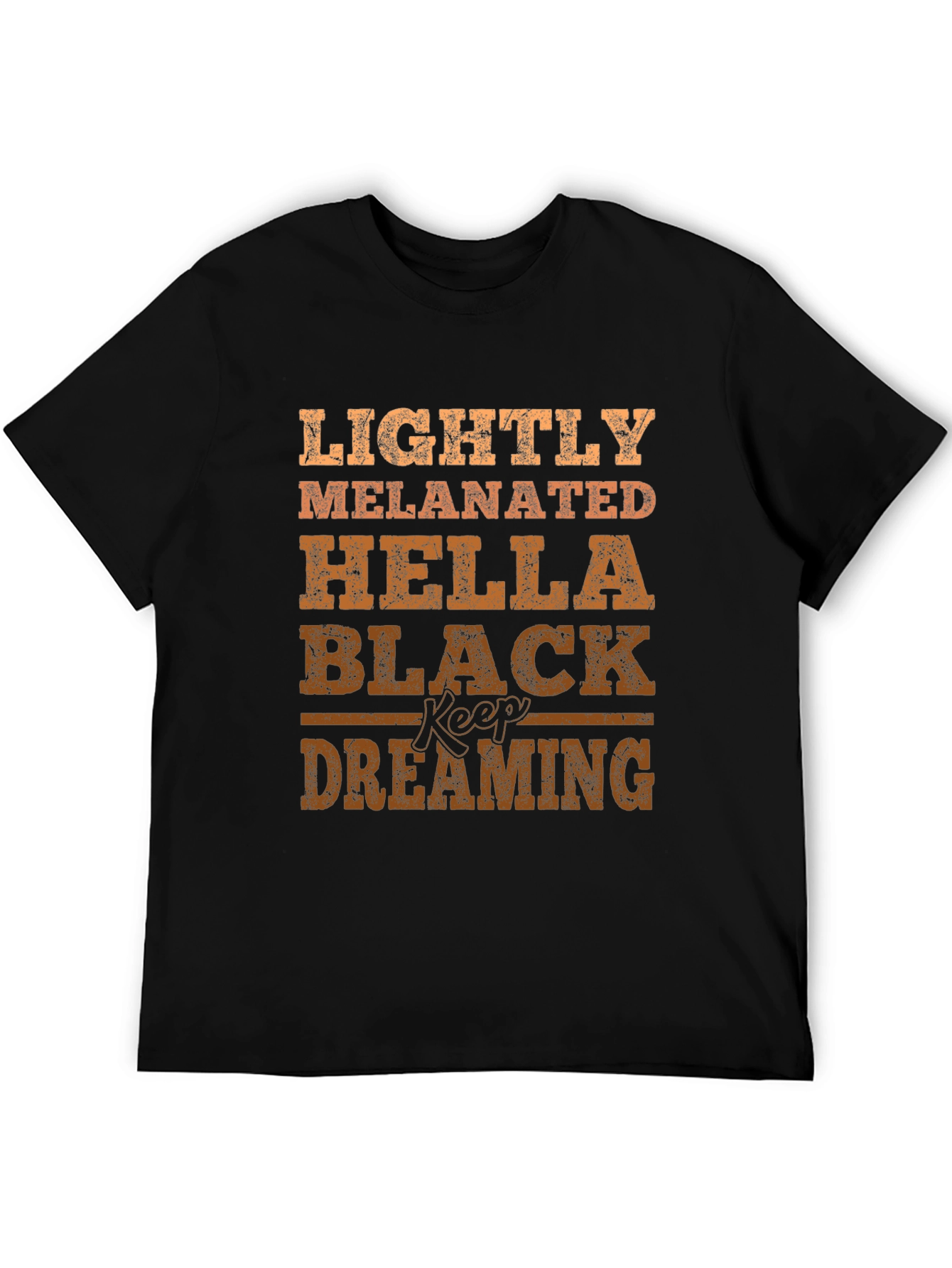 Lightly Melanated Graphic T-Shirt - Black