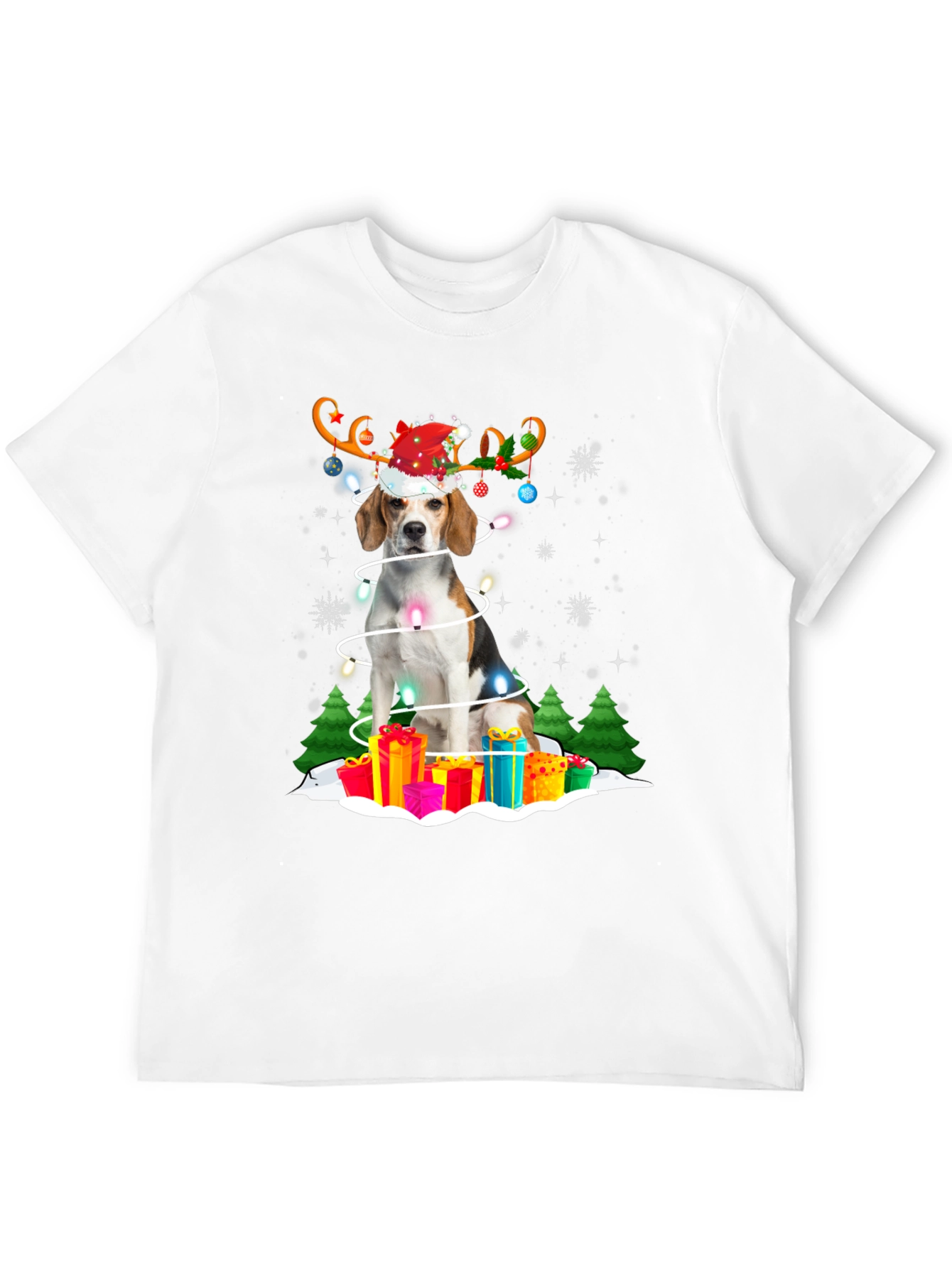 Festive Dog Christmas T-Shirt