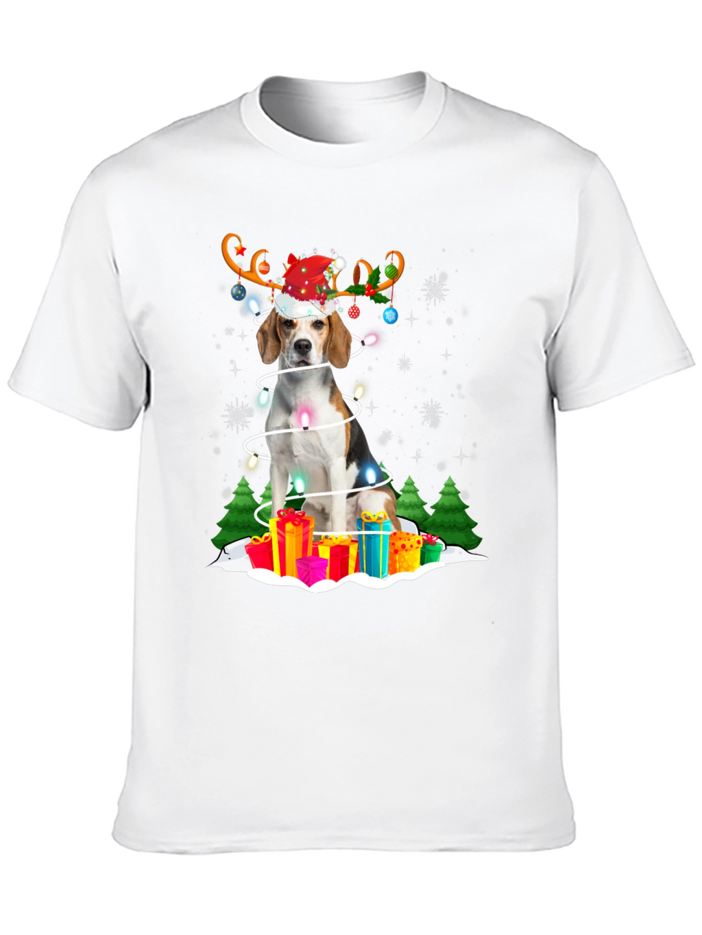 Festive Dog Christmas T-Shirt