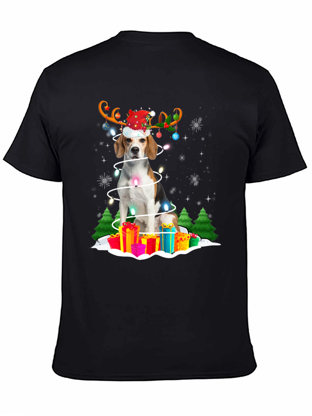 Festive Dog Christmas T-Shirt