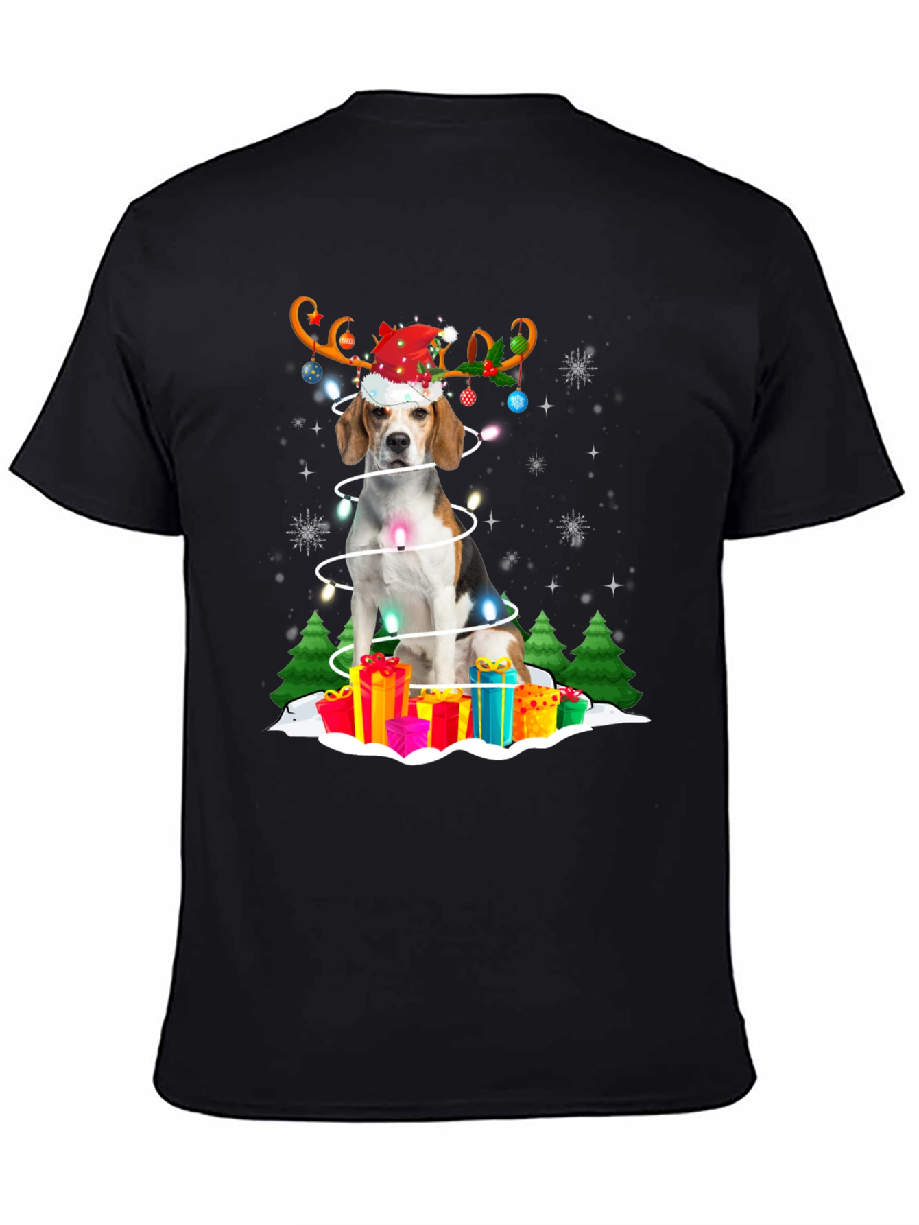 Festive Dog Christmas T-Shirt