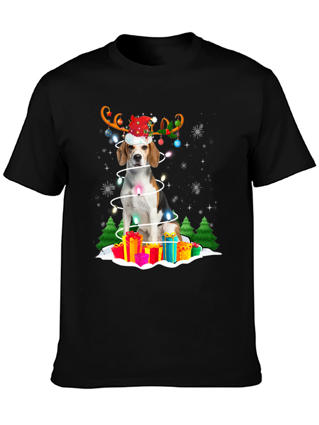 Festive Dog Christmas T-Shirt