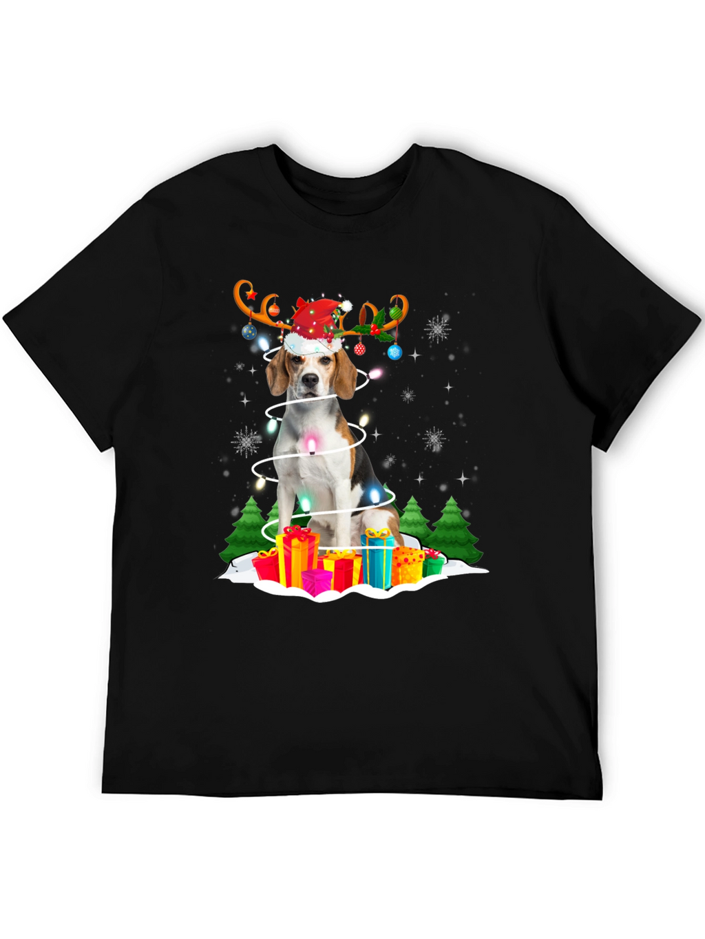 Festive Dog Christmas T-Shirt