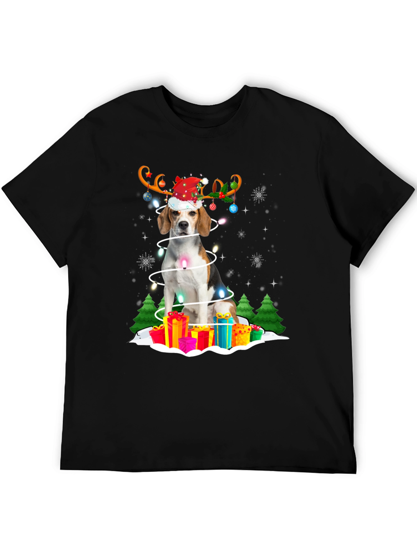 Festive Dog Christmas T-Shirt