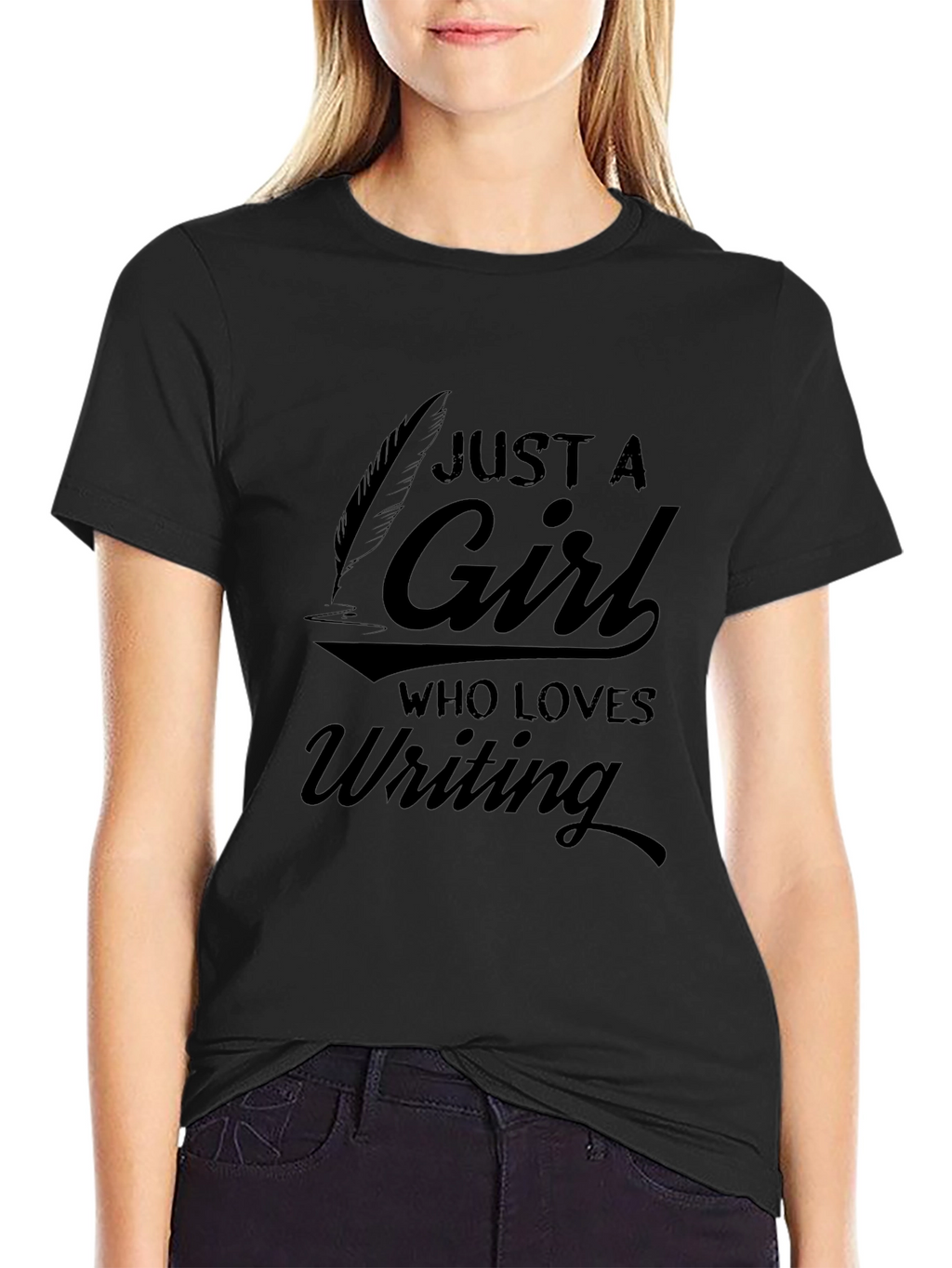 Just a Girl Who Loves Writing T-Shirt