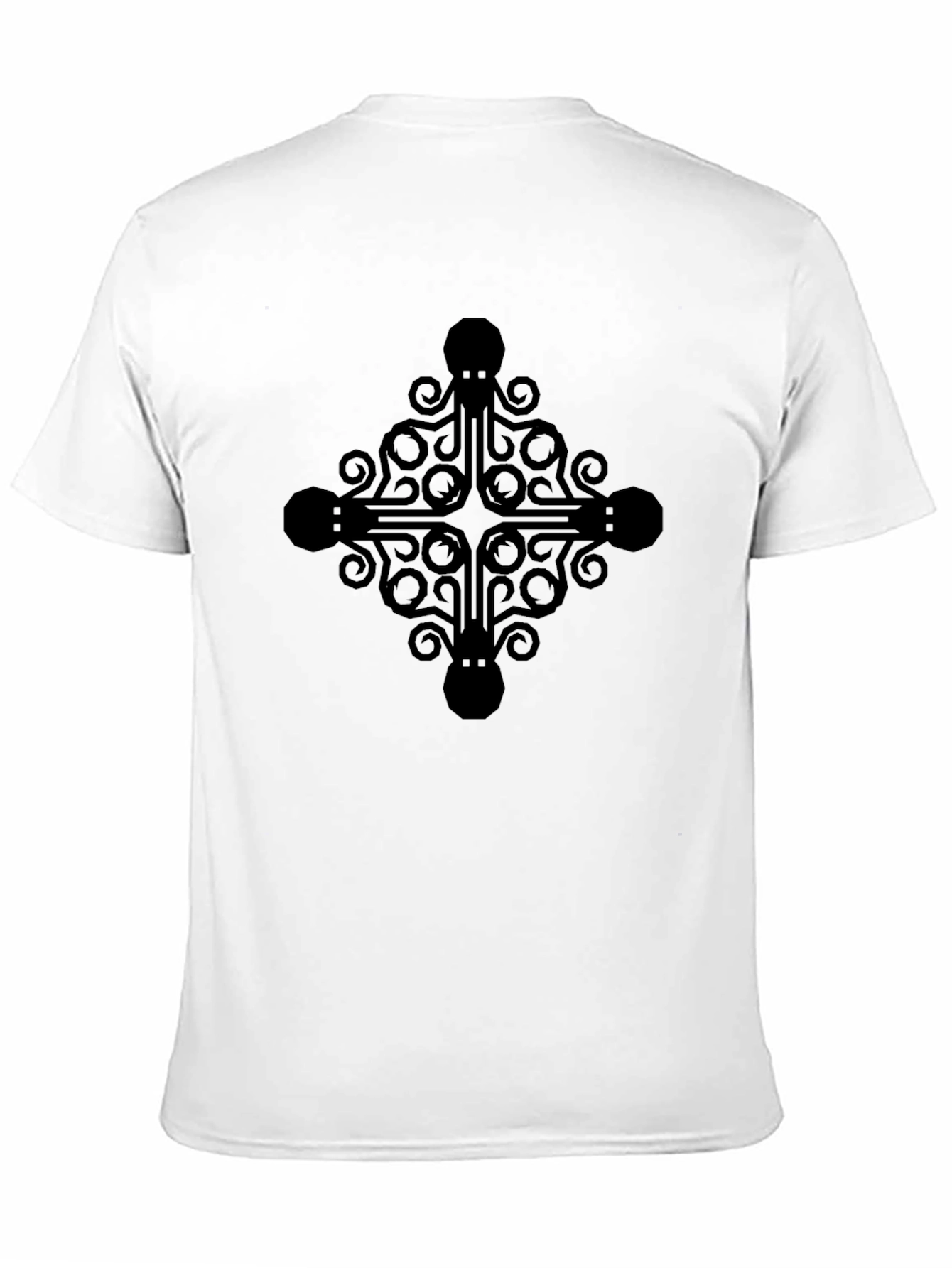 Octopus Cross Graphic Tee - Black
