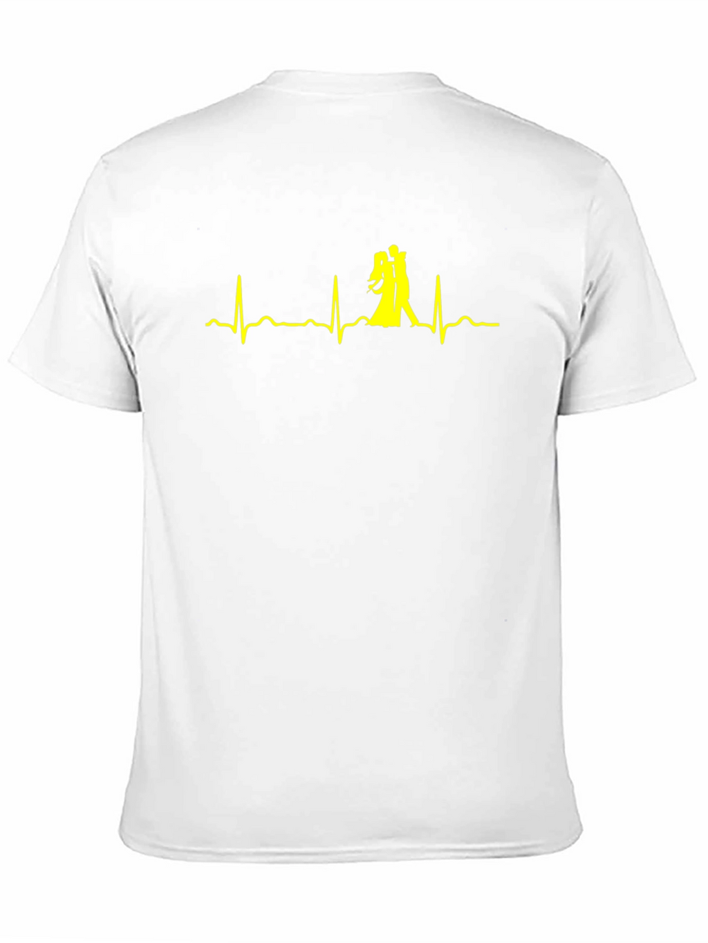 Dancing Heartbeat Graphic Tee - Black Cotton