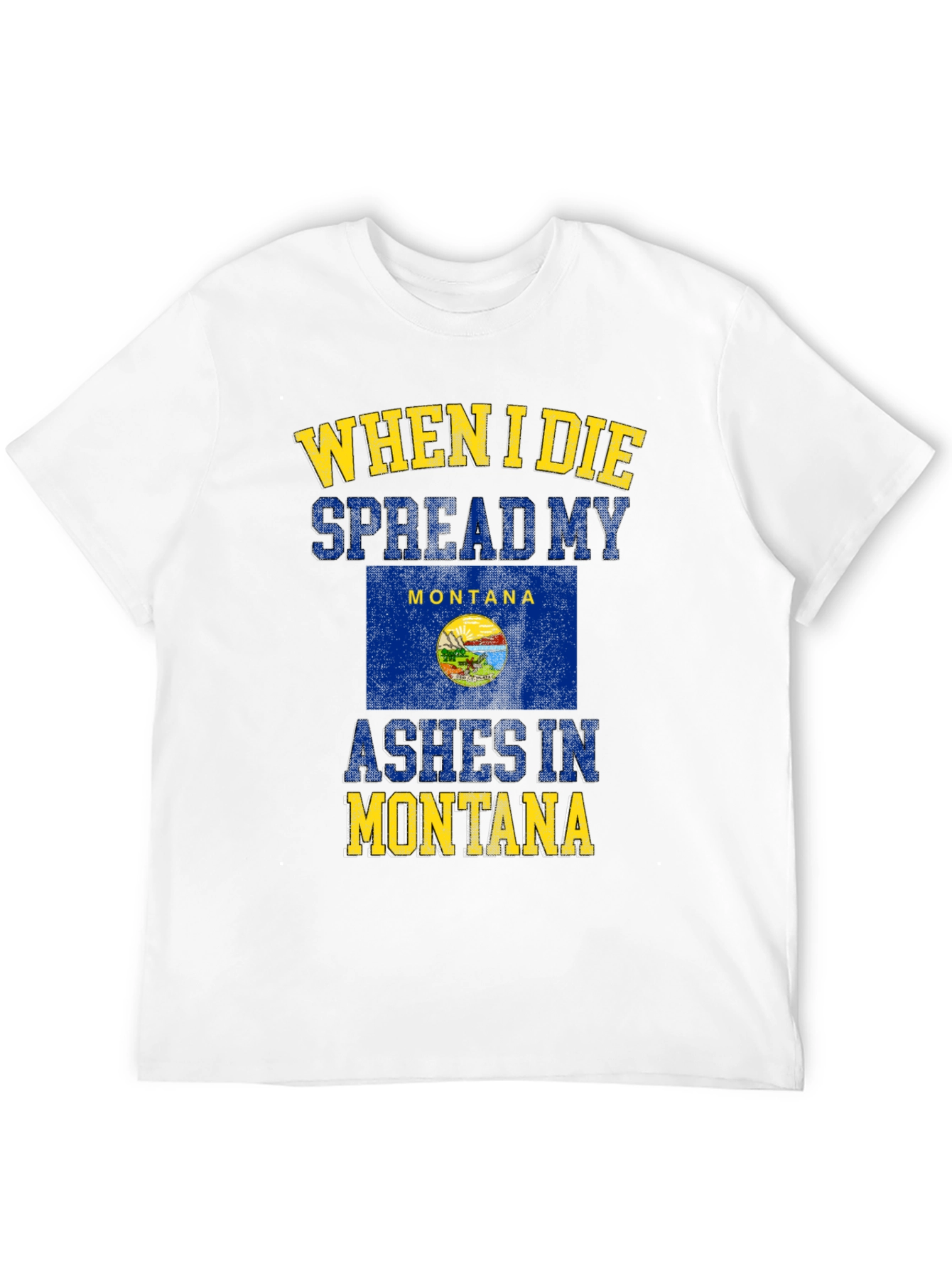 Montana Ashes Mens Graphic T-Shirt
