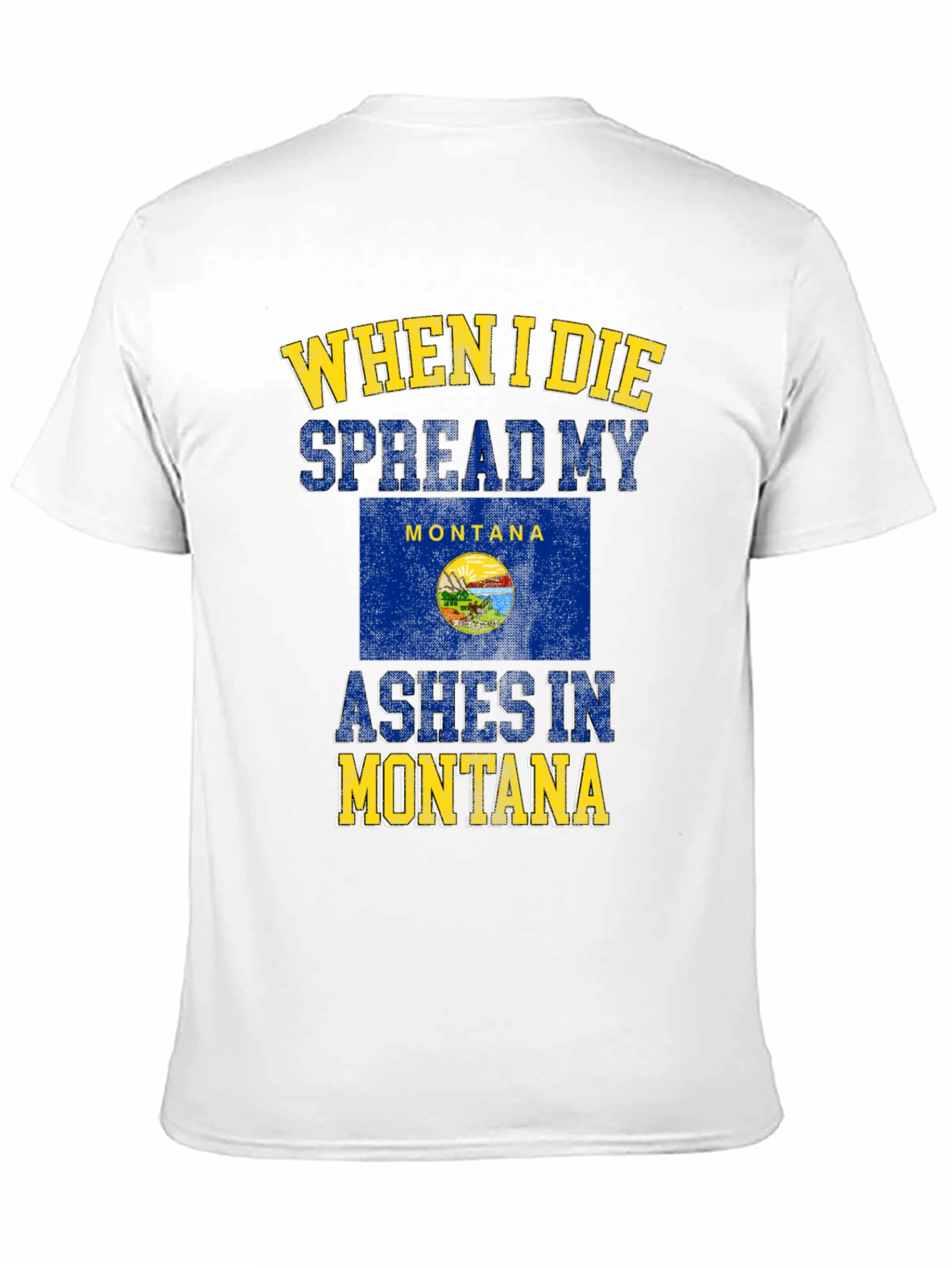 Montana Ashes Mens Graphic T-Shirt