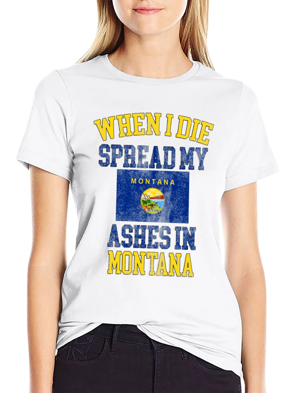 Montana Ashes Mens Graphic T-Shirt