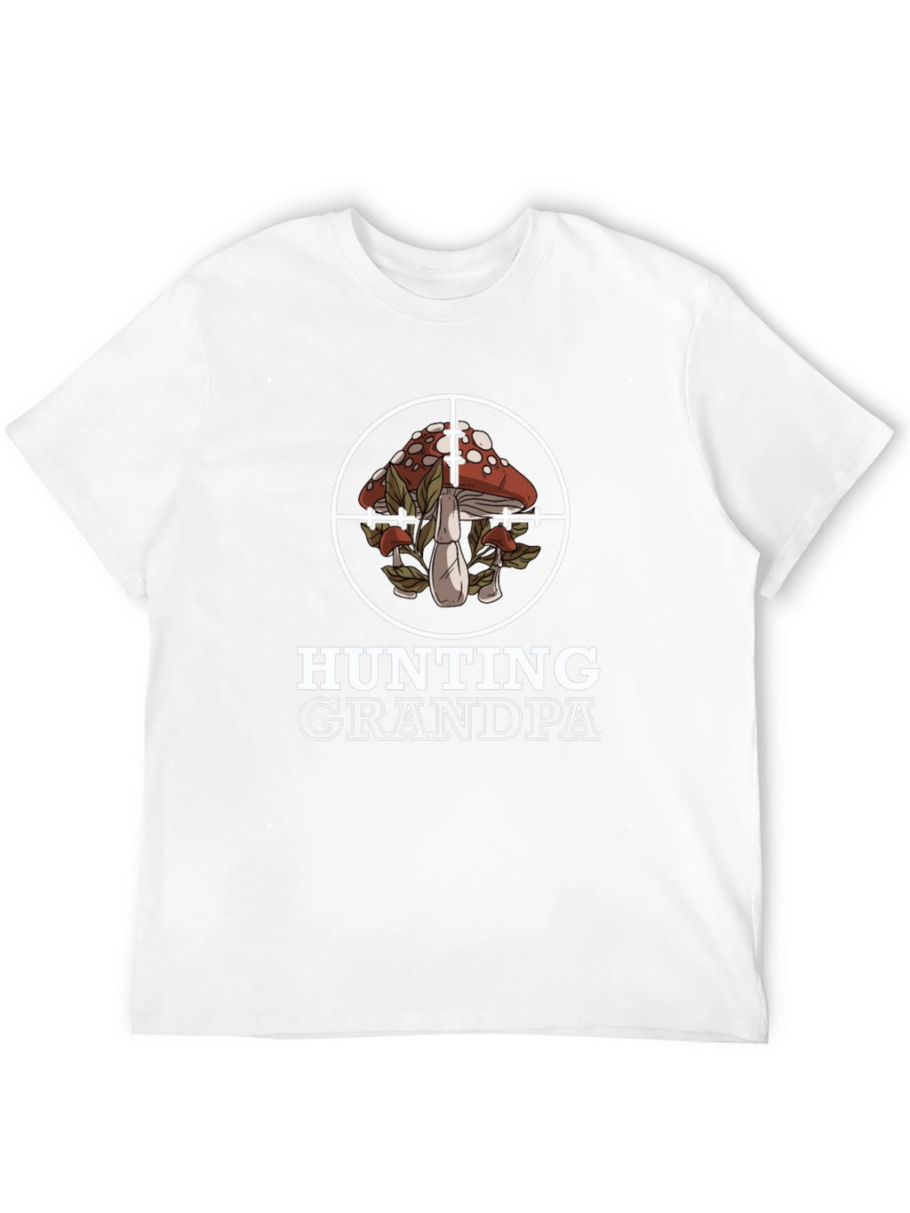 Hunting Grandpa Mushroom Target T-Shirt