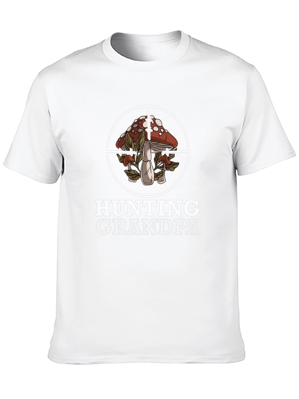 Hunting Grandpa Mushroom Target T-Shirt