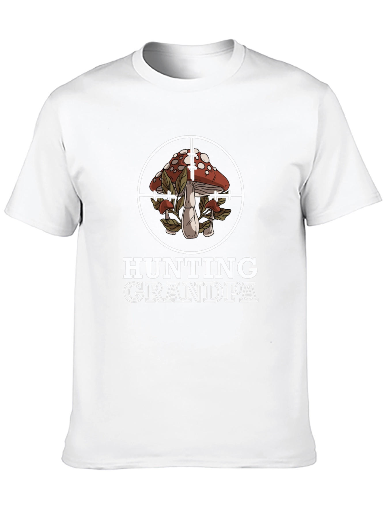 Hunting Grandpa Mushroom Target T-Shirt