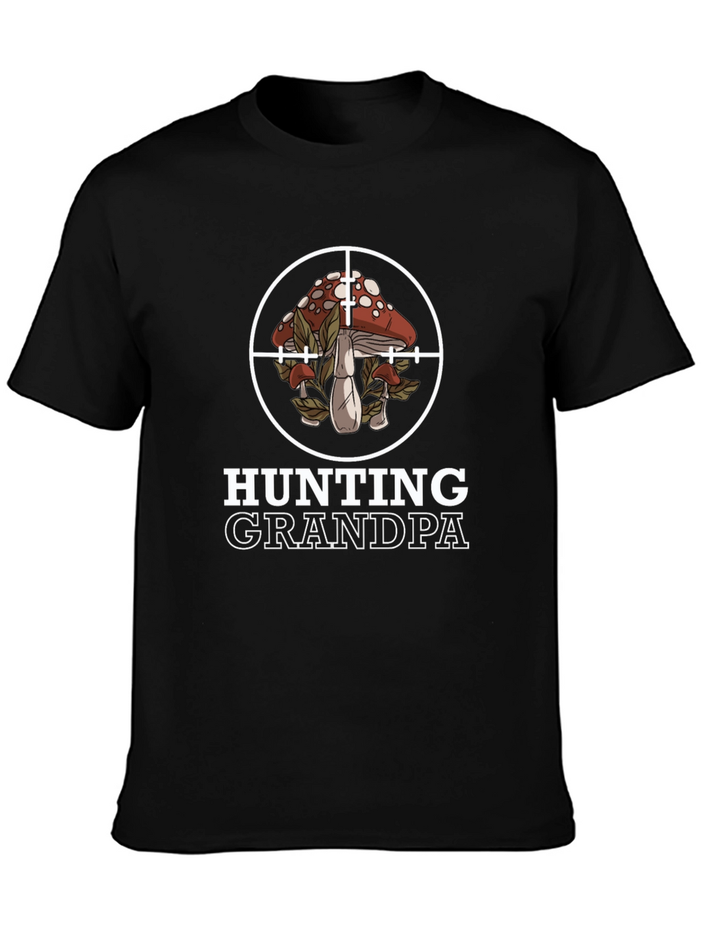 Hunting Grandpa Mushroom Target T-Shirt