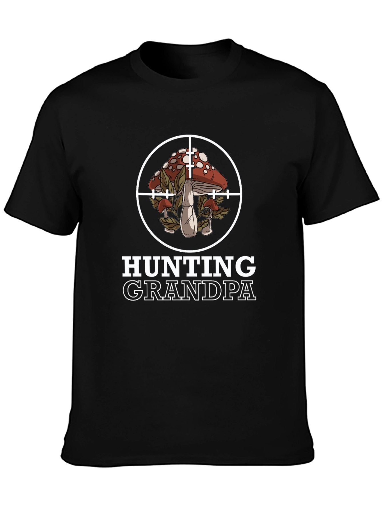 Hunting Grandpa Mushroom Target T-Shirt