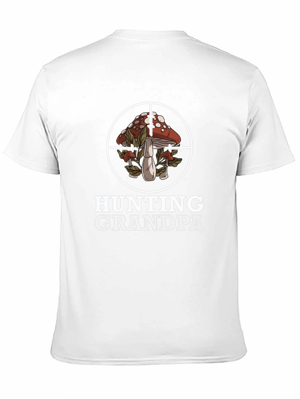 Hunting Grandpa Mushroom Target T-Shirt