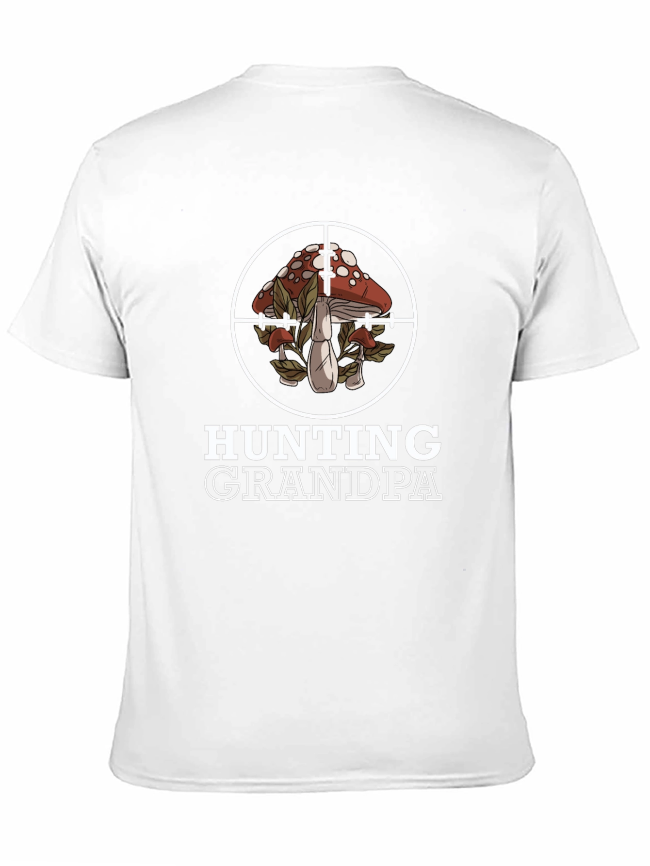 Hunting Grandpa Mushroom Target T-Shirt