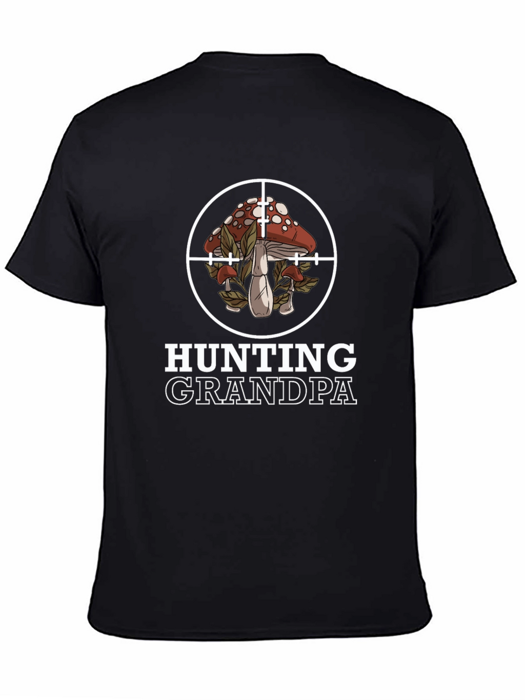 Hunting Grandpa Mushroom Target T-Shirt