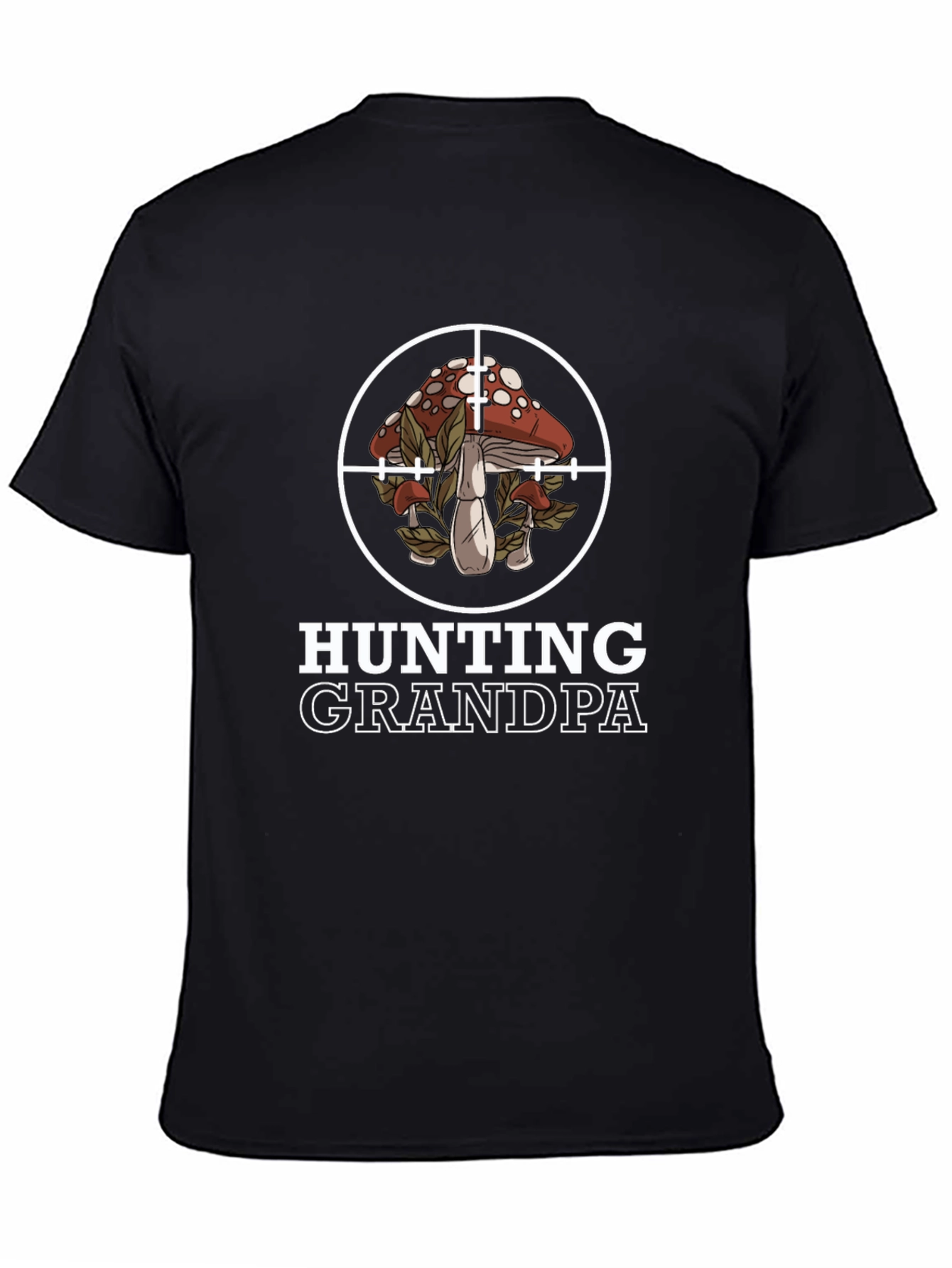 Hunting Grandpa Mushroom Target T-Shirt