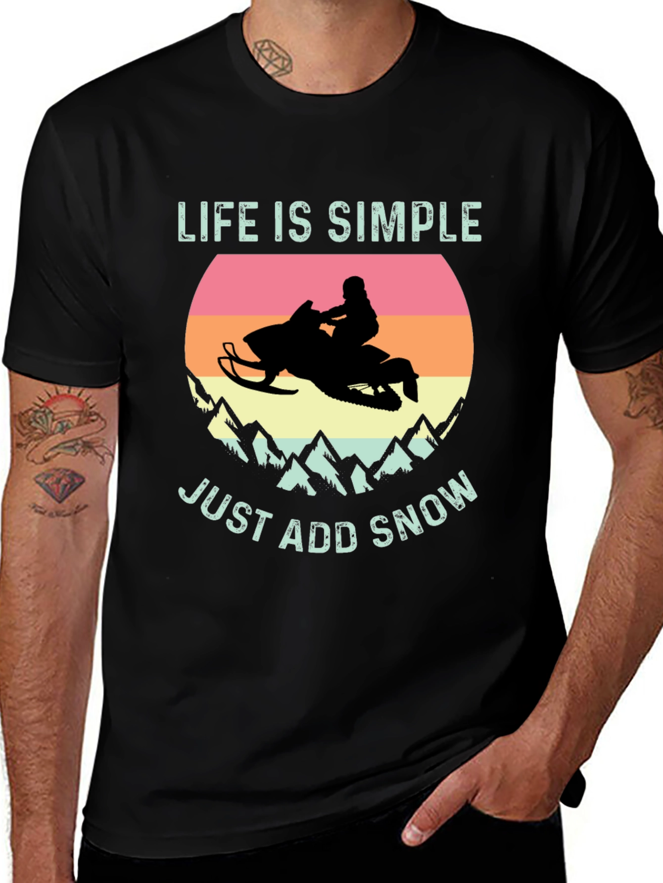 Life is Simple Just Add Snow T-Shirt