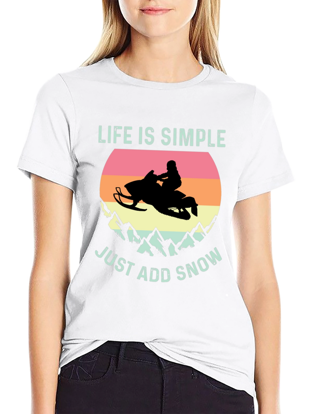 Life is Simple Just Add Snow T-Shirt