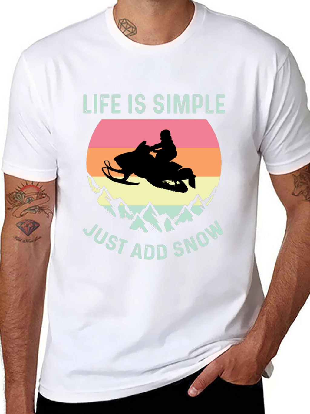 Life is Simple Just Add Snow T-Shirt