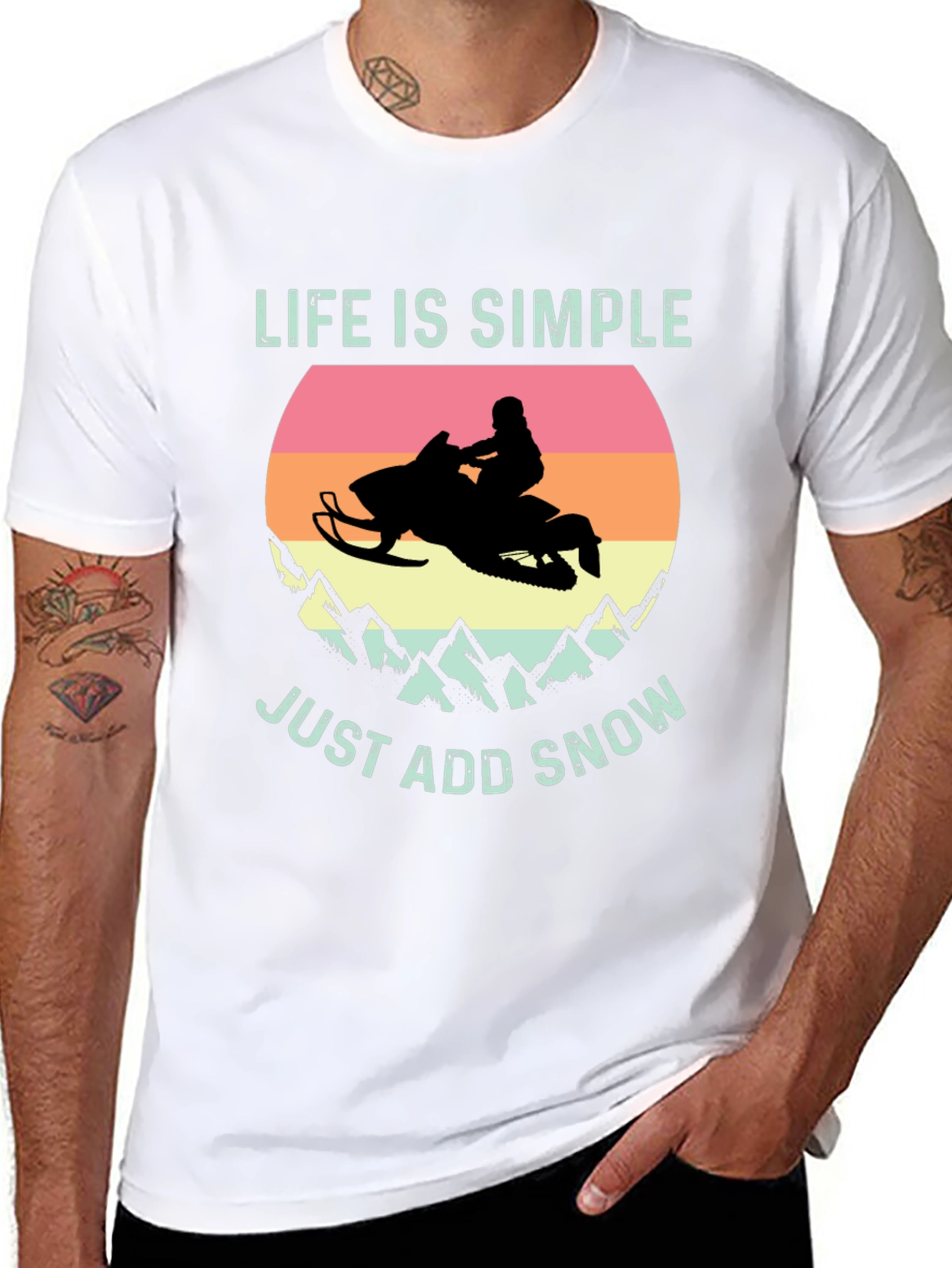 Life is Simple Just Add Snow T-Shirt