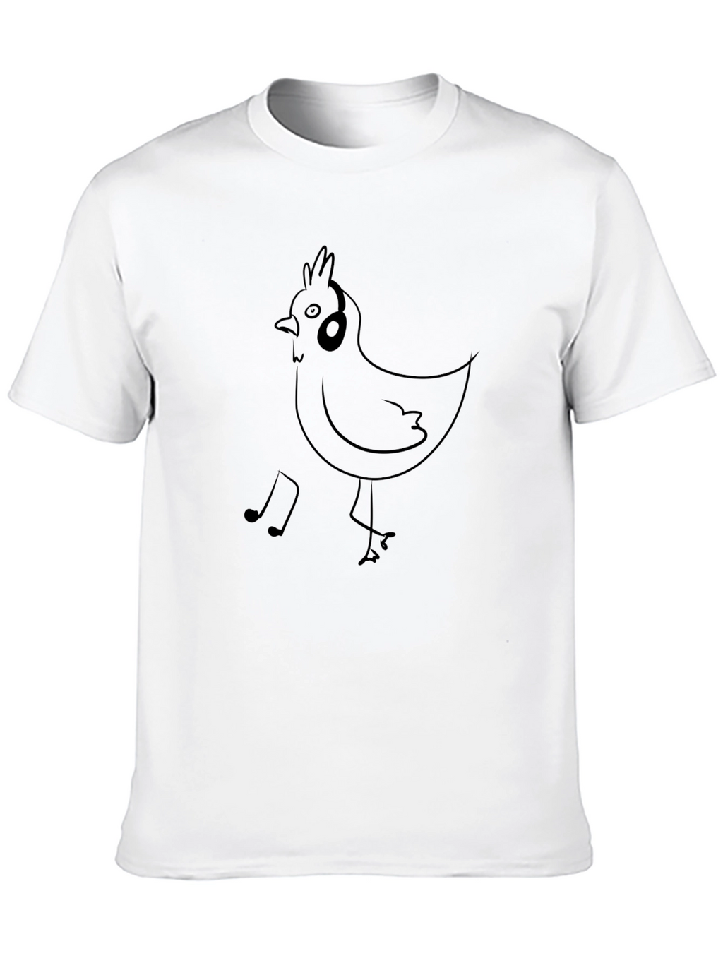 Musical Chicken T-Shirt - Black Graphic Tee