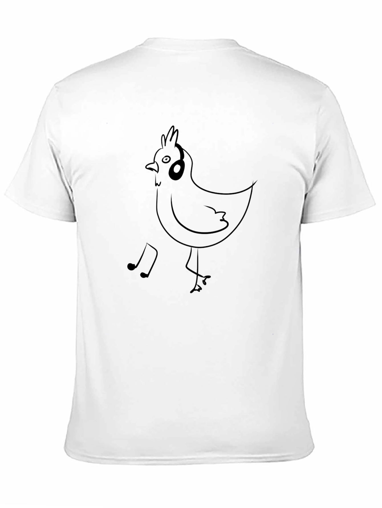 Musical Chicken T-Shirt - Black Graphic Tee