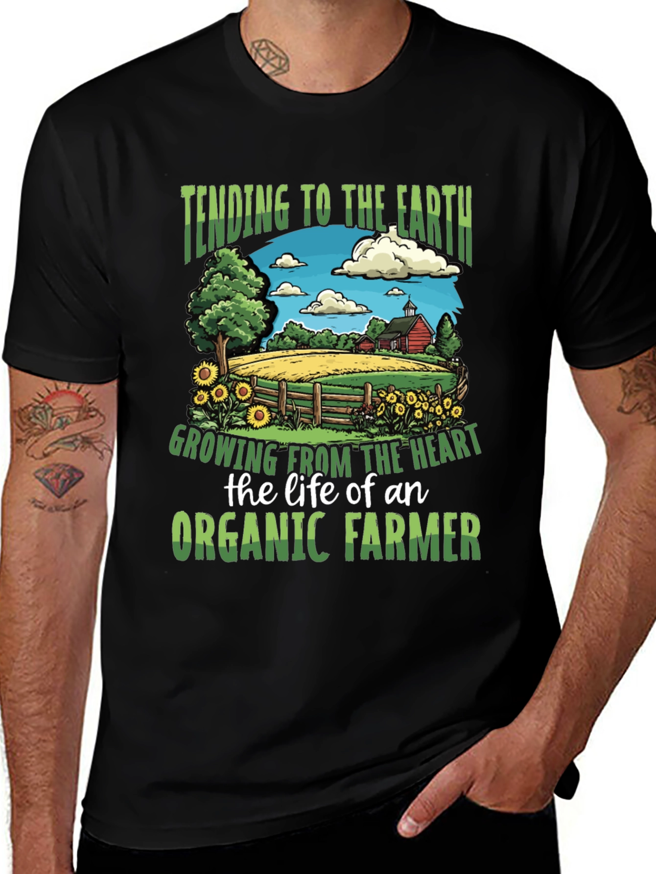 Organic Farmer T-Shirt - Tending to the Earth