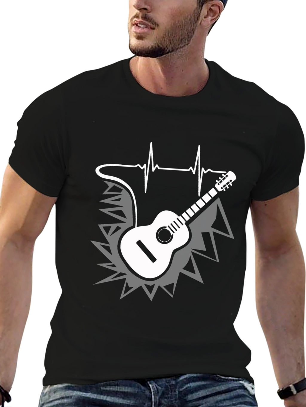 Musical Heartbeat Guitar T-Shirt