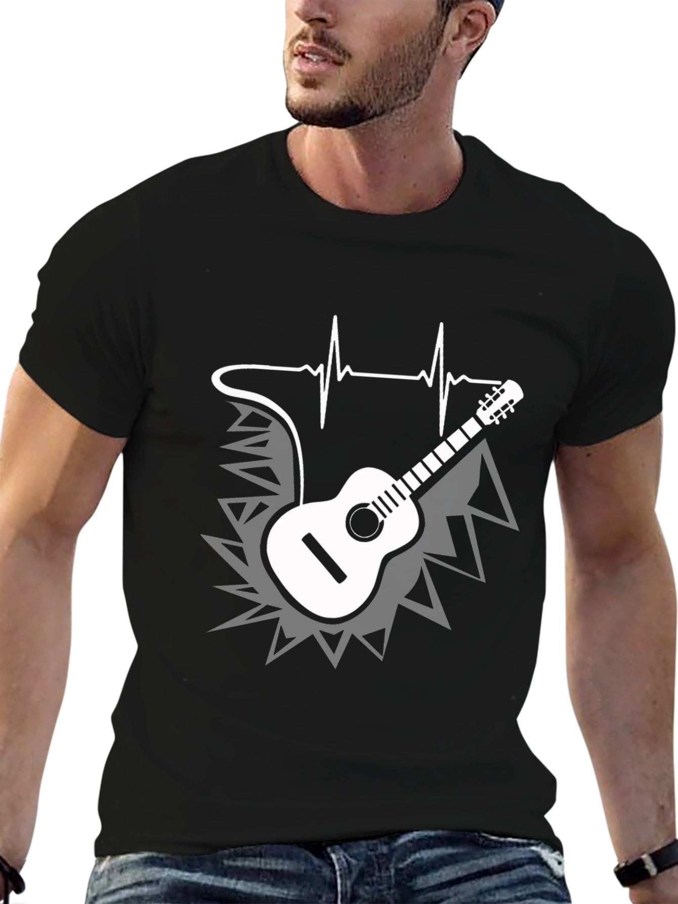 Musical Heartbeat Guitar T-Shirt