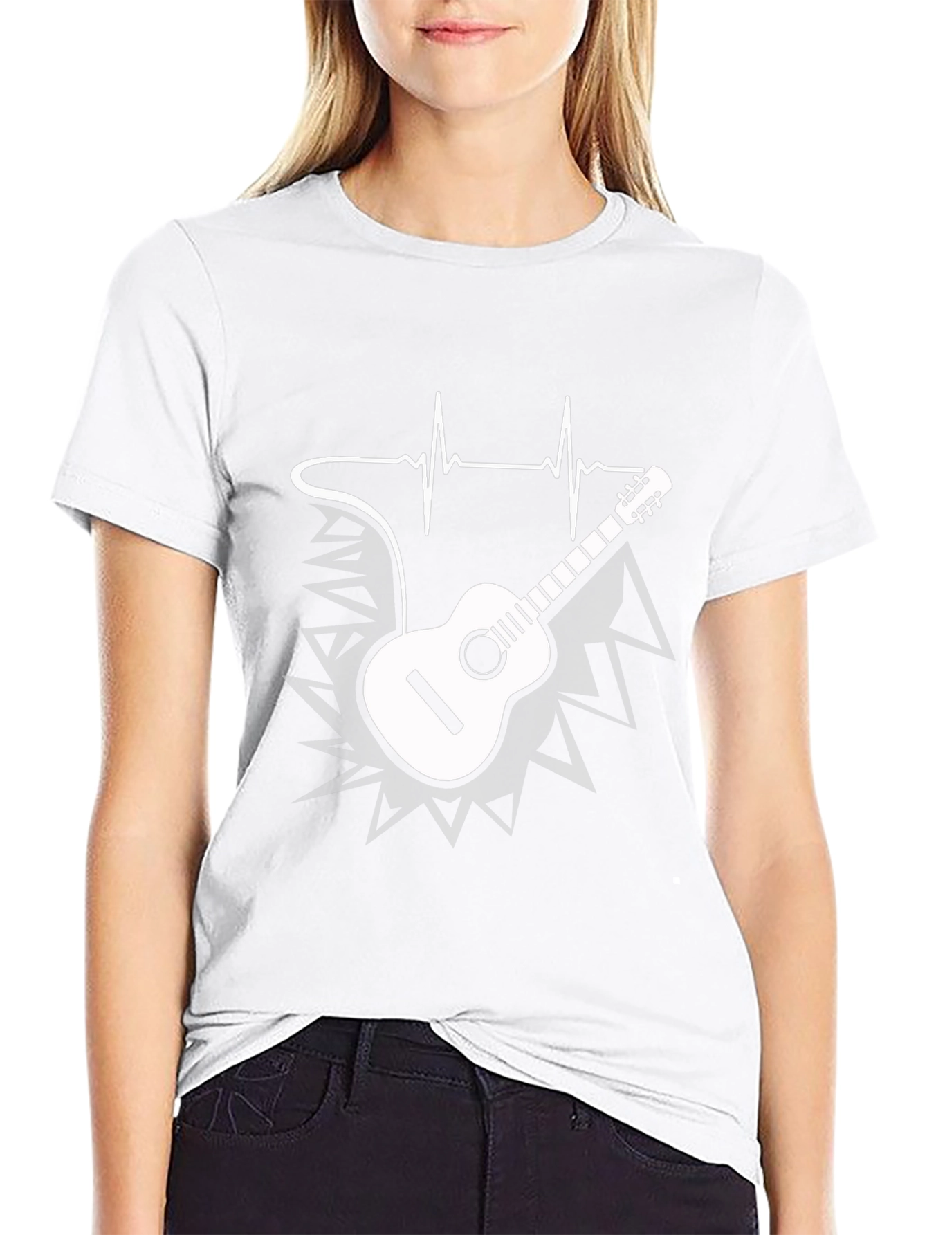 Musical Heartbeat Guitar T-Shirt