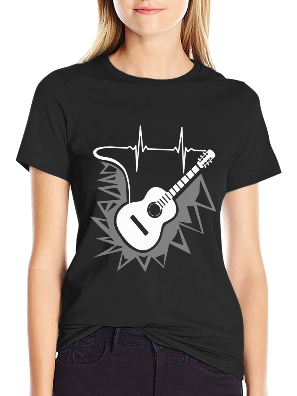 Musical Heartbeat Guitar T-Shirt
