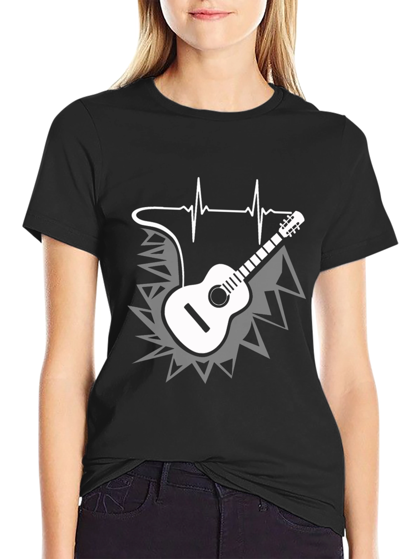 Musical Heartbeat Guitar T-Shirt