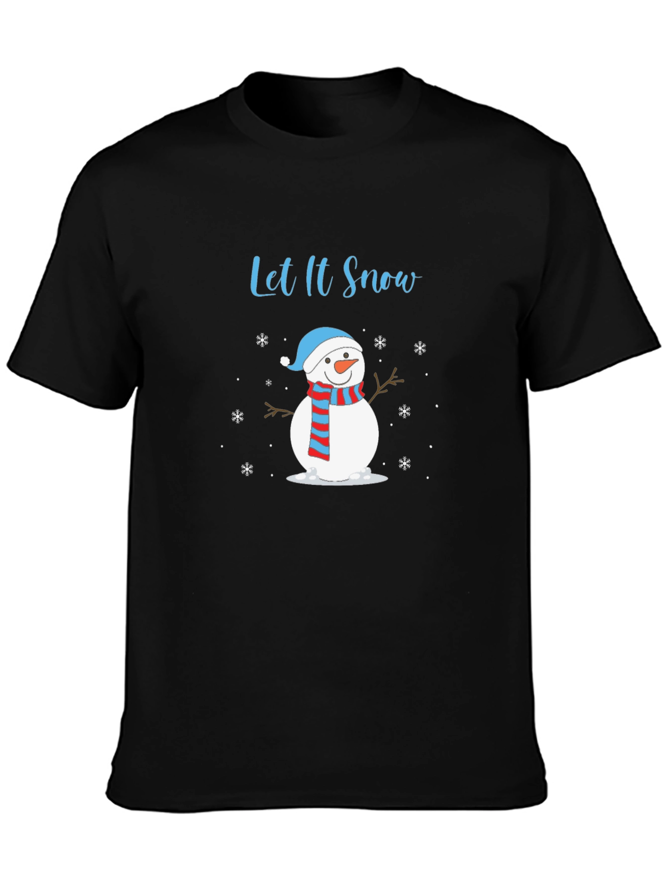 Let It Snow Snowman Graphic Tee - Holiday Style!