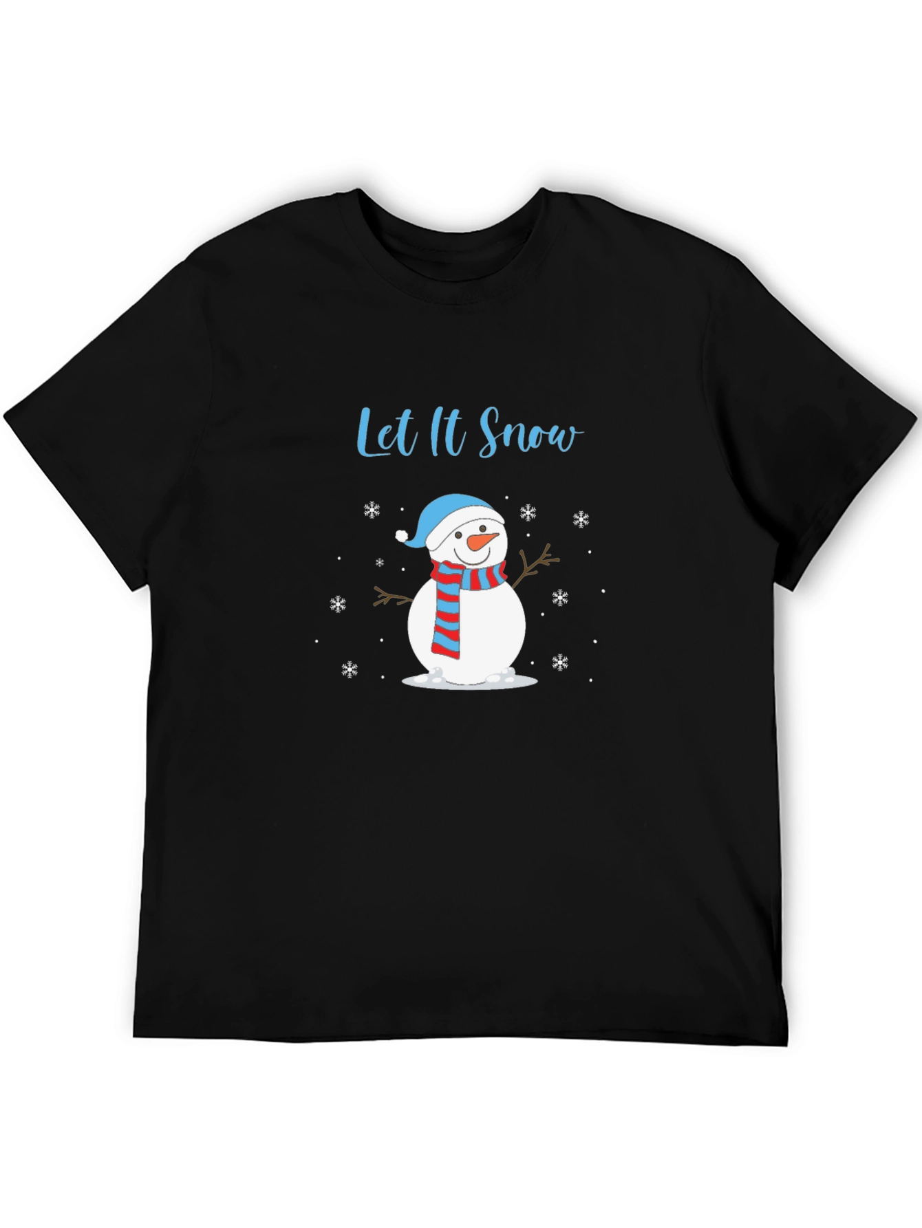 Let It Snow Snowman Graphic Tee - Holiday Style!