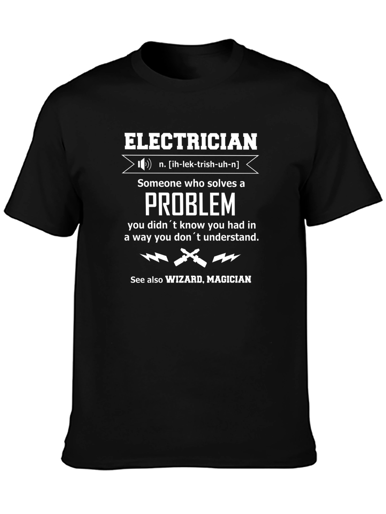 Electrician Definition T-Shirt - Funny Gift