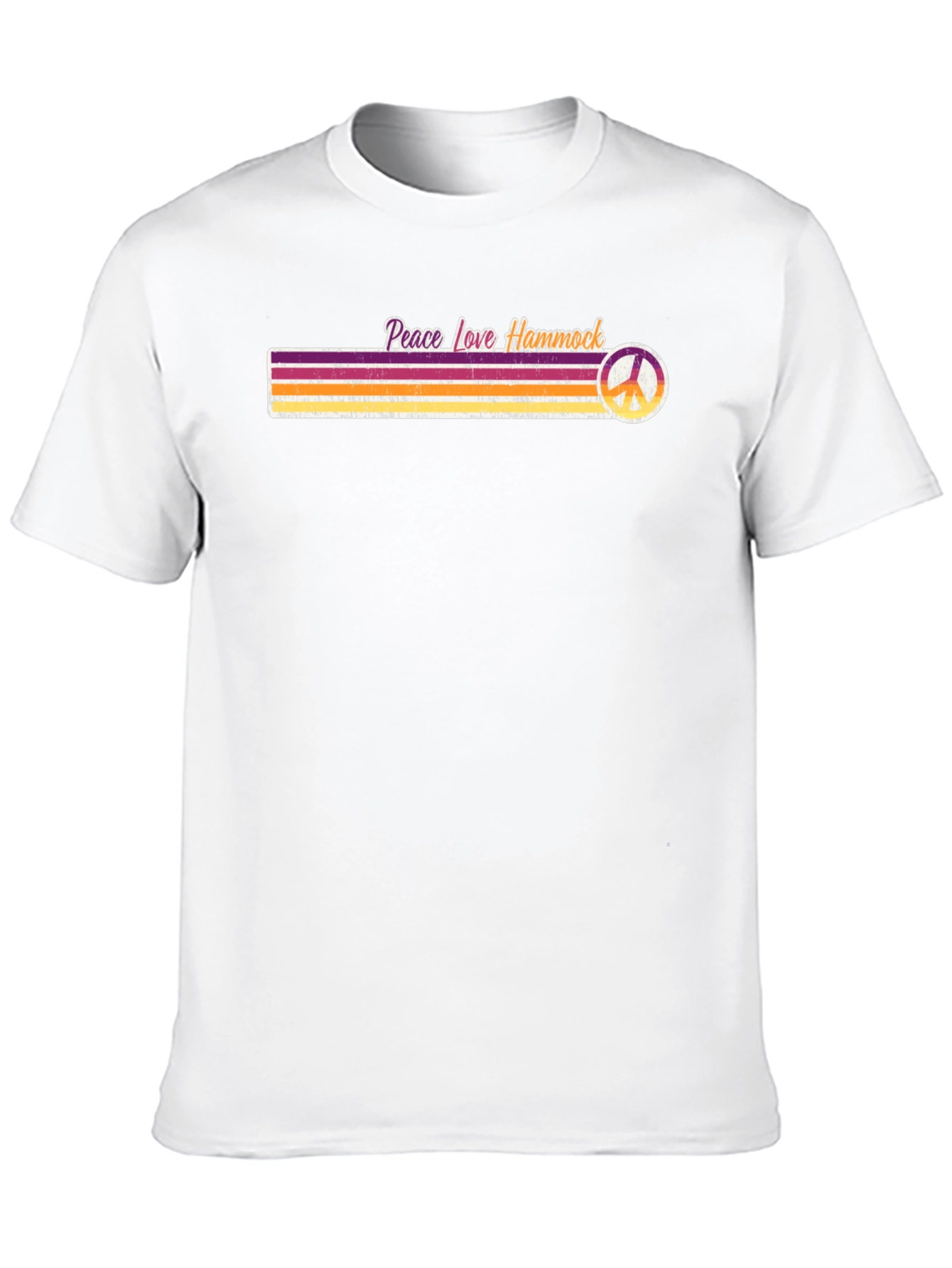 Peace Love Hammock T-Shirt - Retro Style