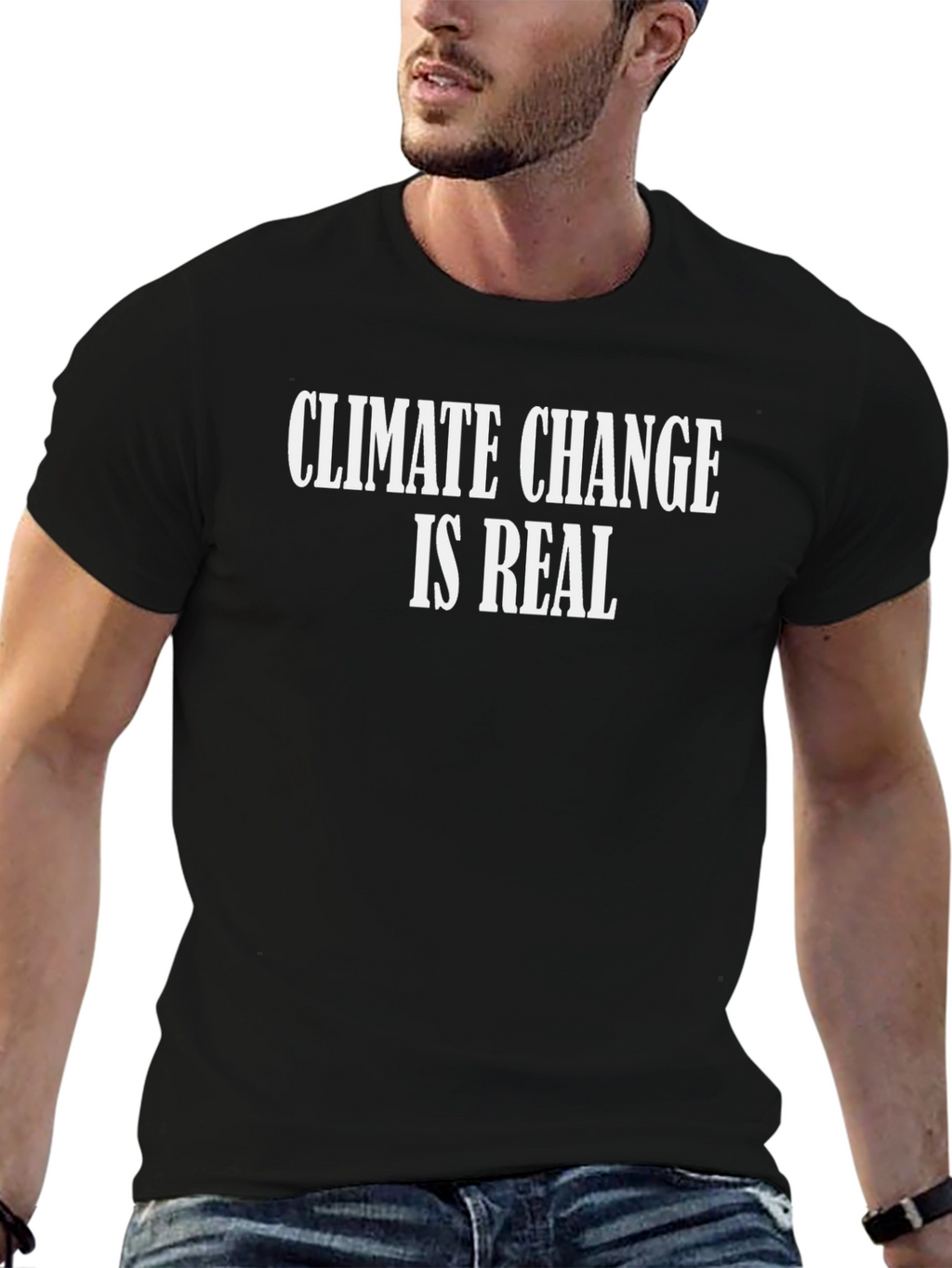 Climate Change Is Real T-Shirt - Black