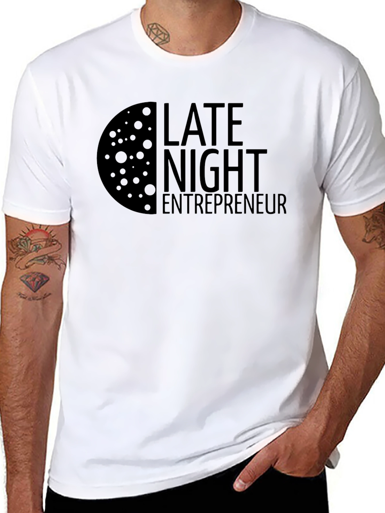 Late Night Entrepreneur Black T-Shirt