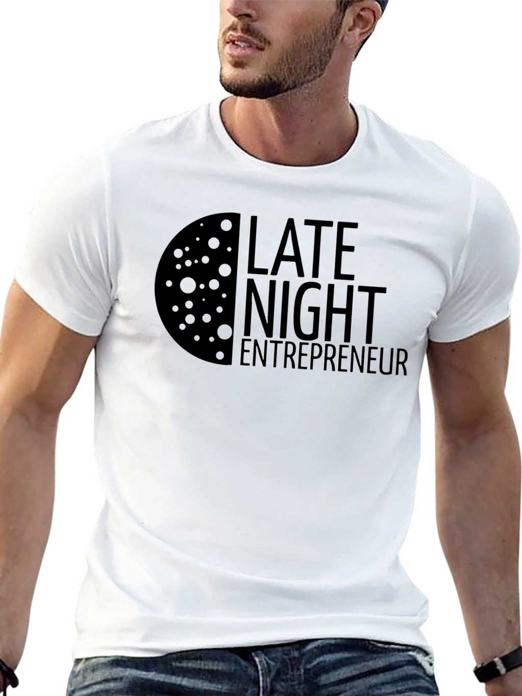 Late Night Entrepreneur Black T-Shirt