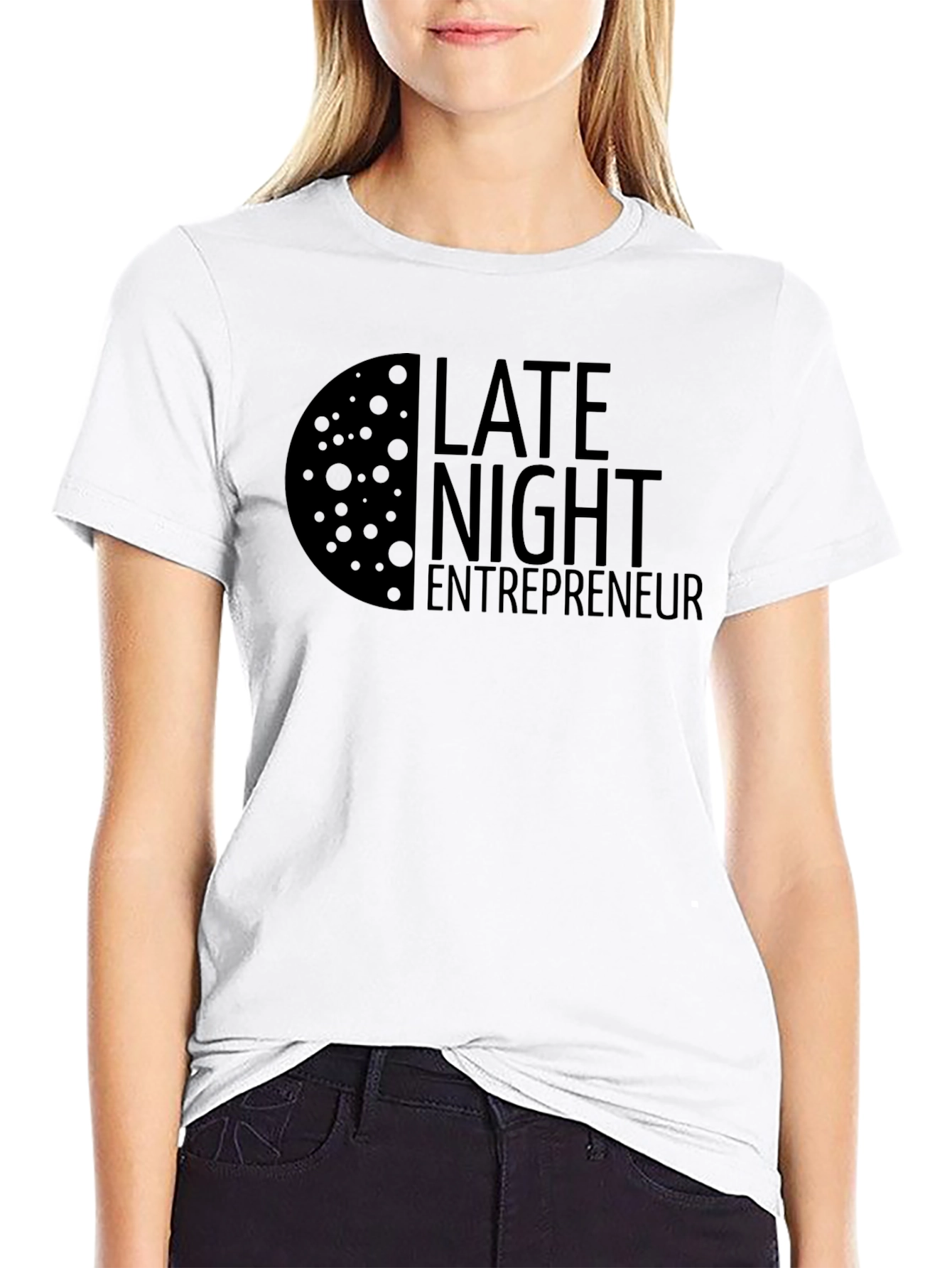 Late Night Entrepreneur Black T-Shirt