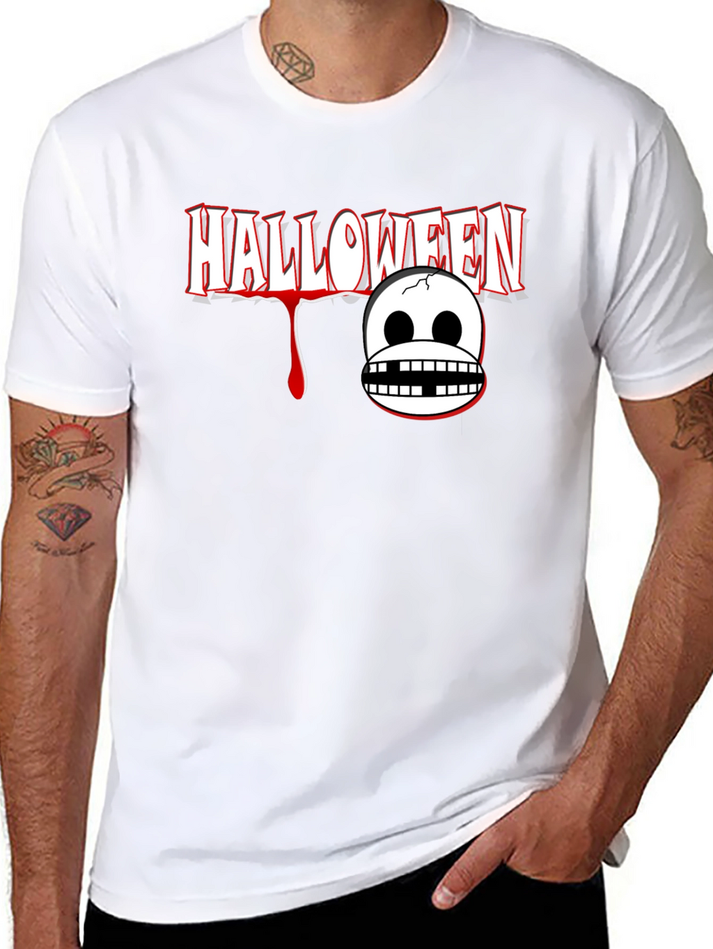 Halloween Graphic Print T-Shirt