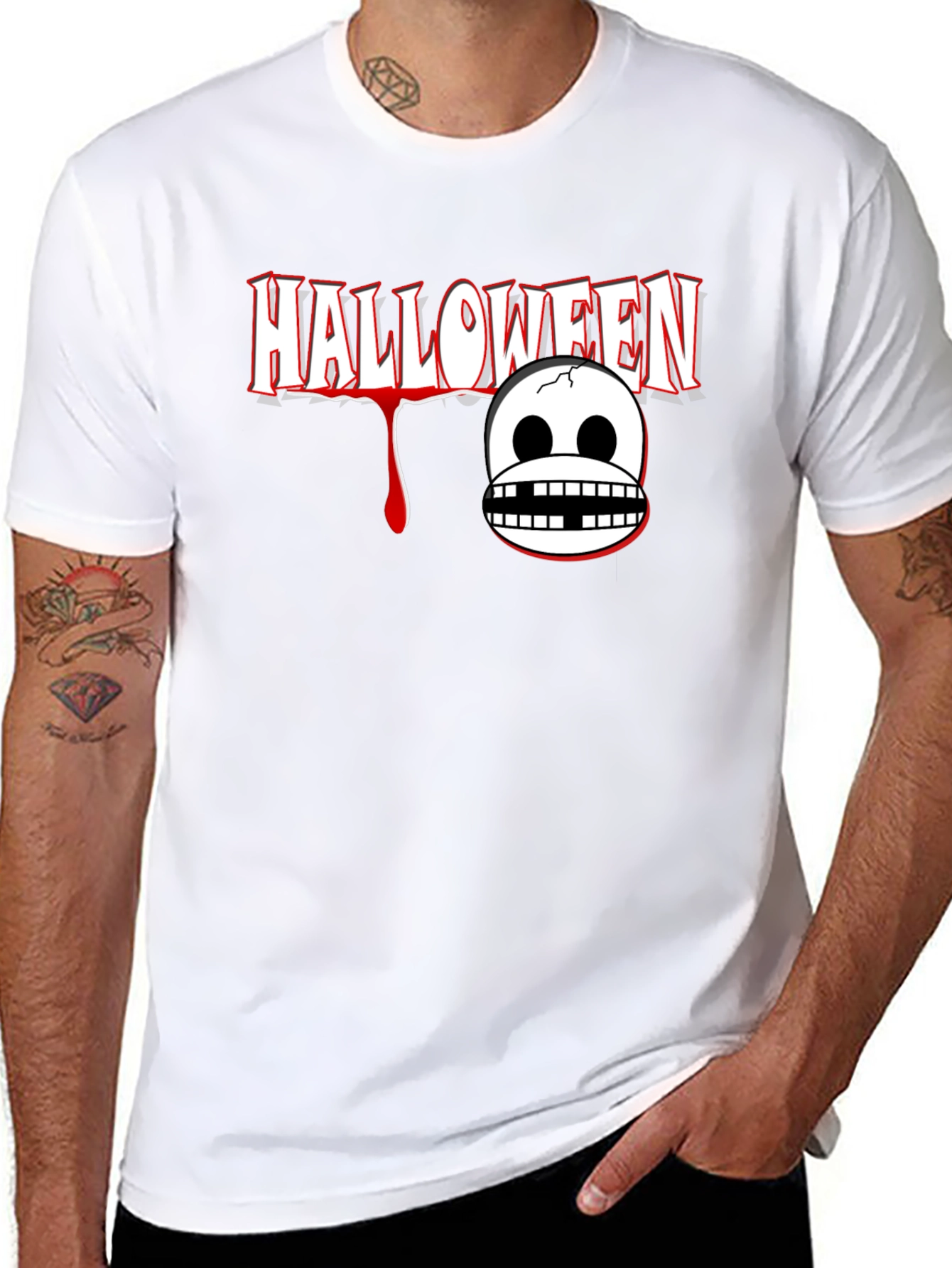 Halloween Graphic Print T-Shirt