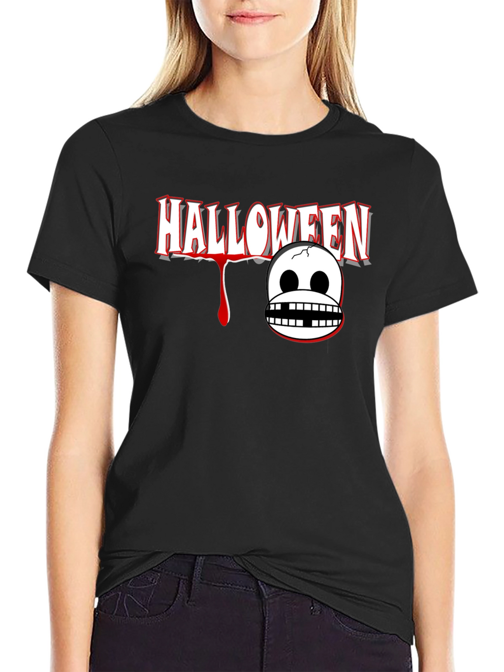 Halloween Graphic Print T-Shirt