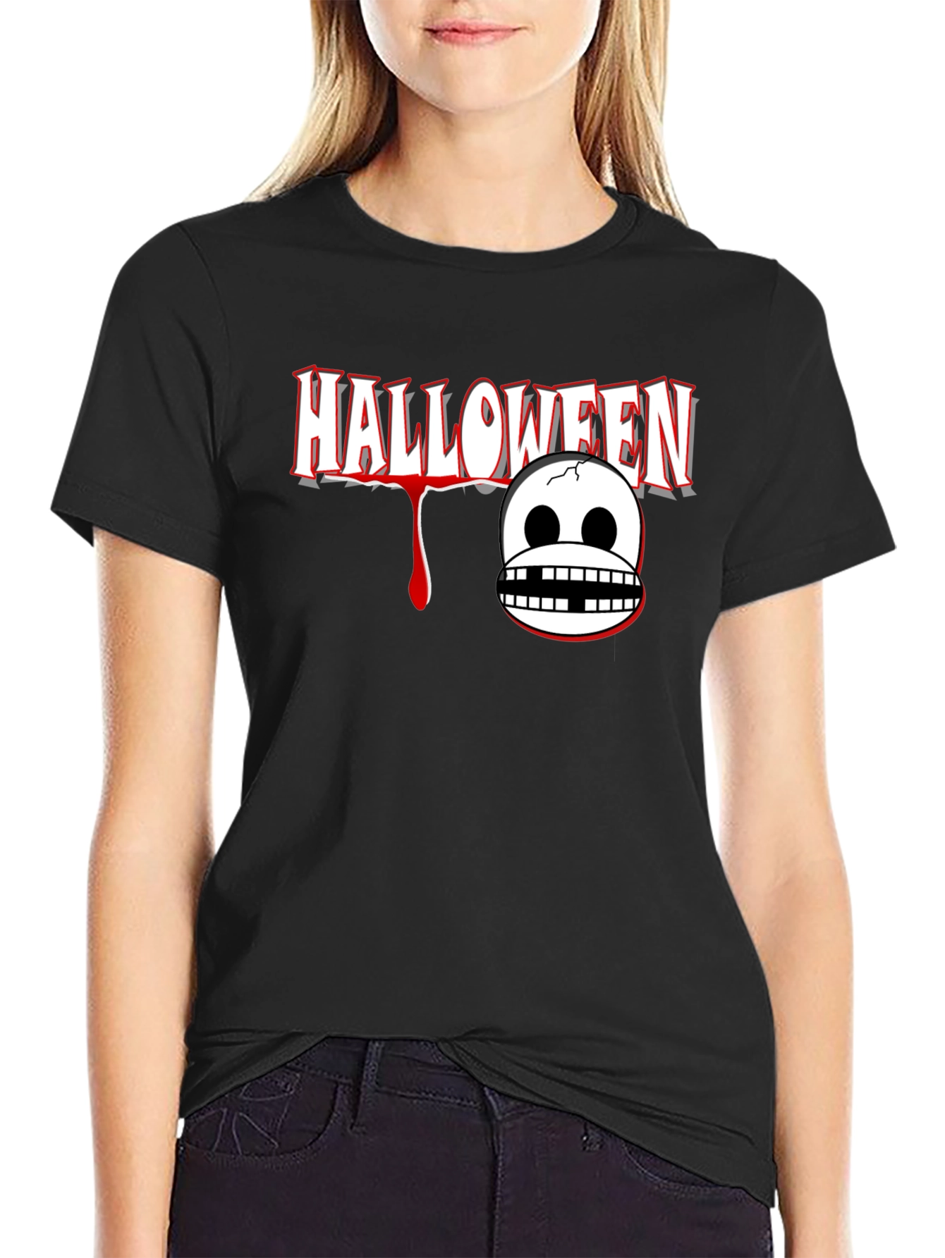 Halloween Graphic Print T-Shirt